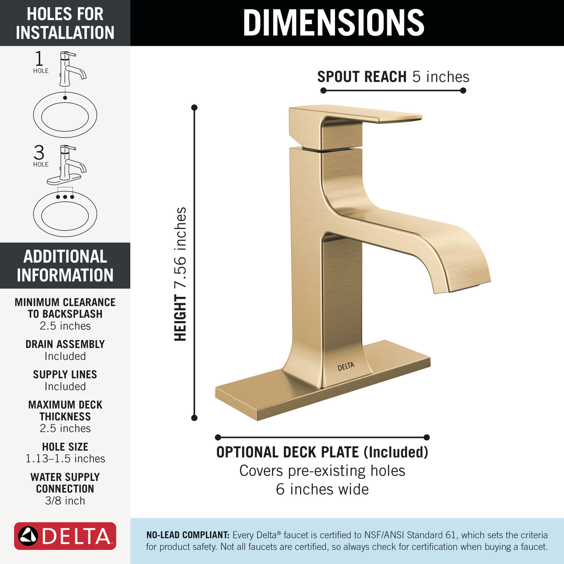 Single Handle Bathroom Faucet