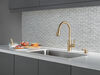 Single Handle Pull-Down Kitchen Faucet with Soap Dispenser and ShieldSpray&reg; Technology