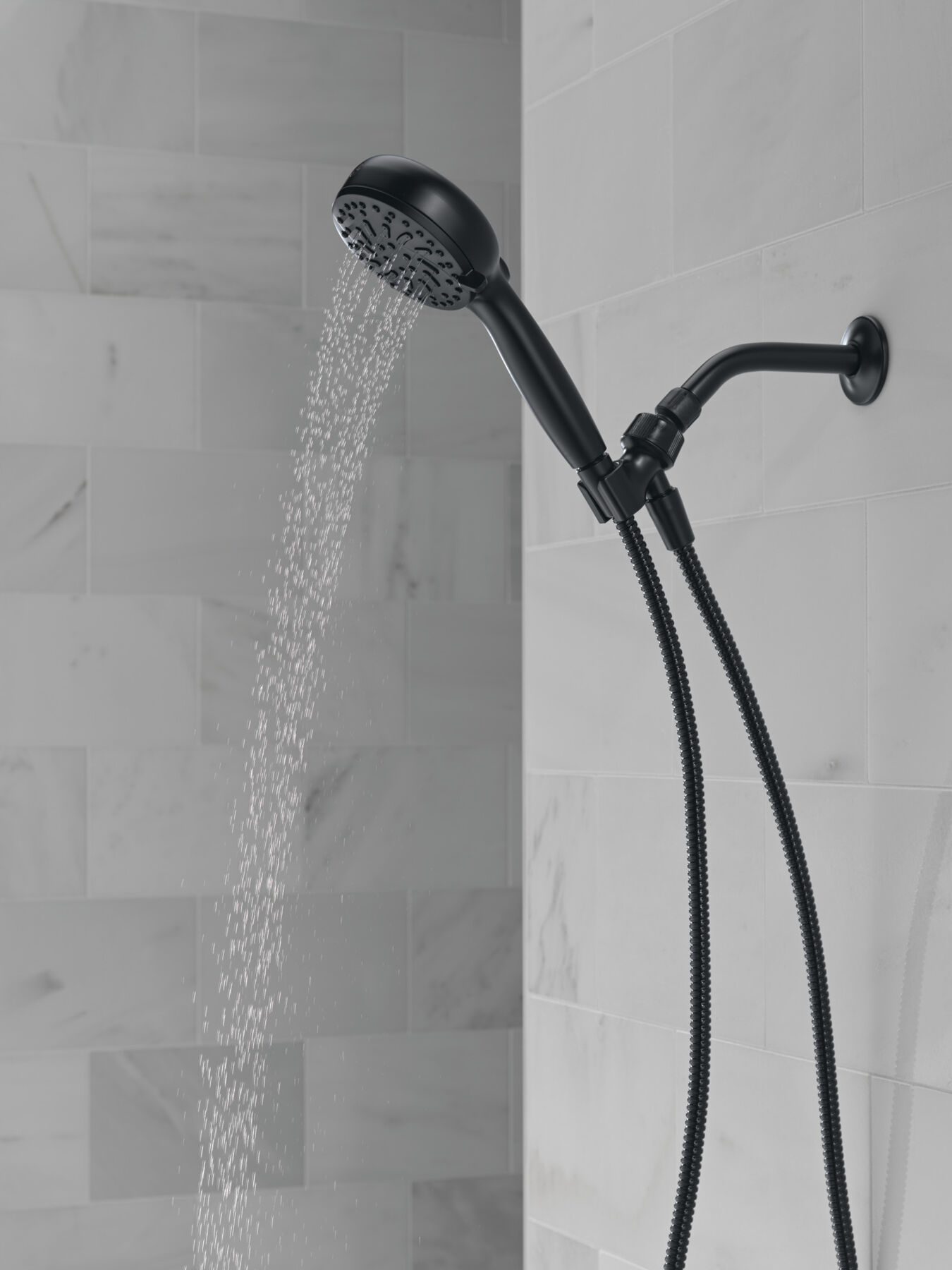 6-Setting Hand Shower with Cleaning Spray