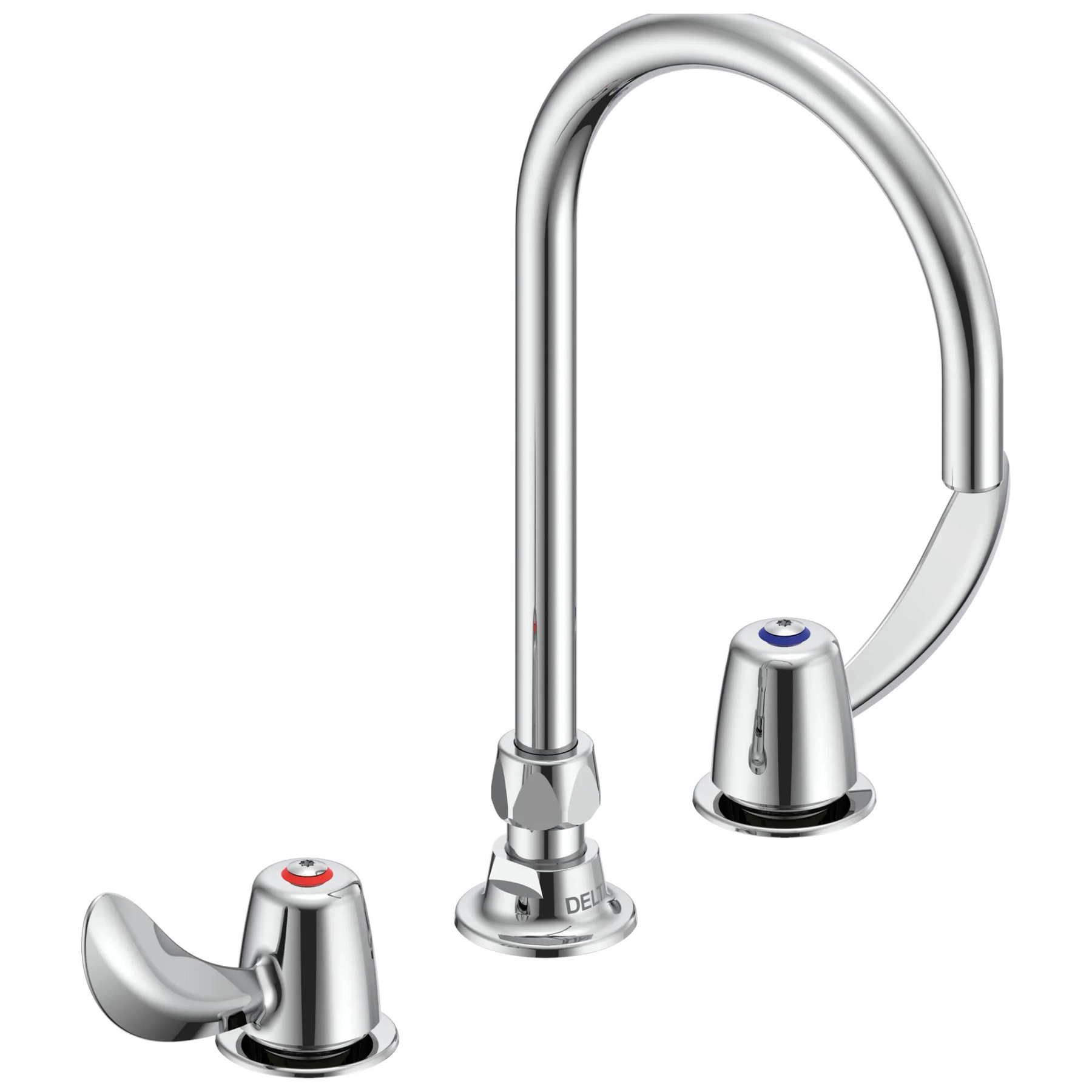 Two Handle 8 In Below Deck-Mount Faucet