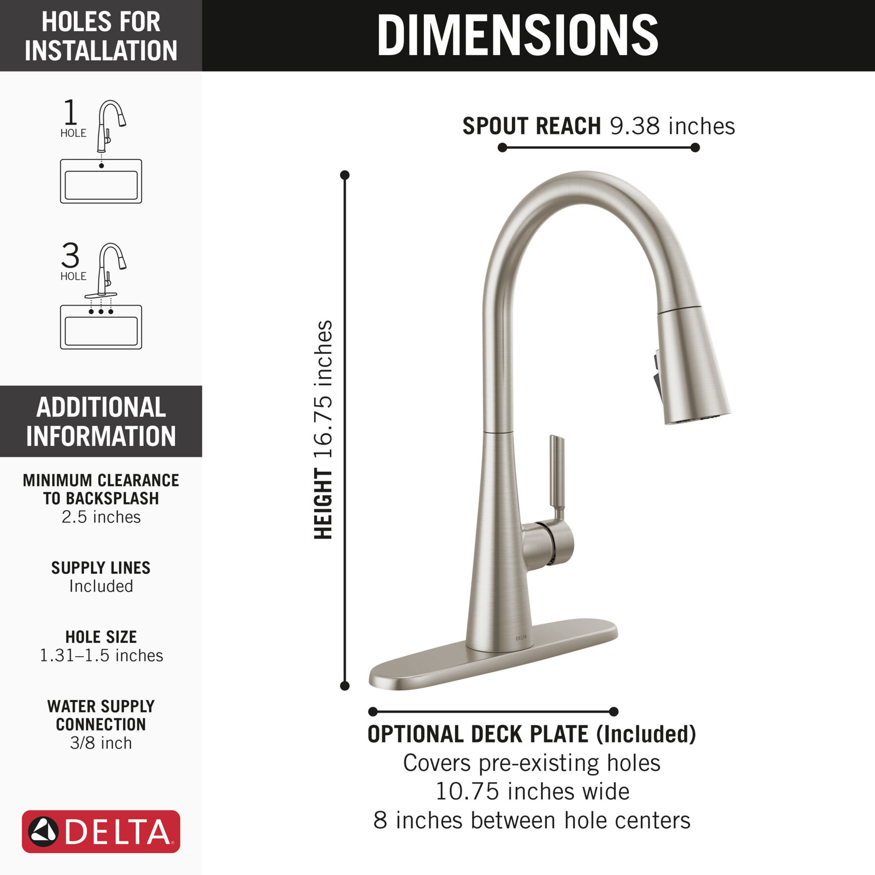 Pull-Down Kitchen Faucet (Recertified)