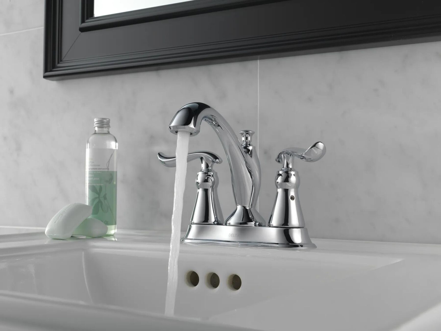 Two Handle Centerset Bathroom Faucet (Recertified)