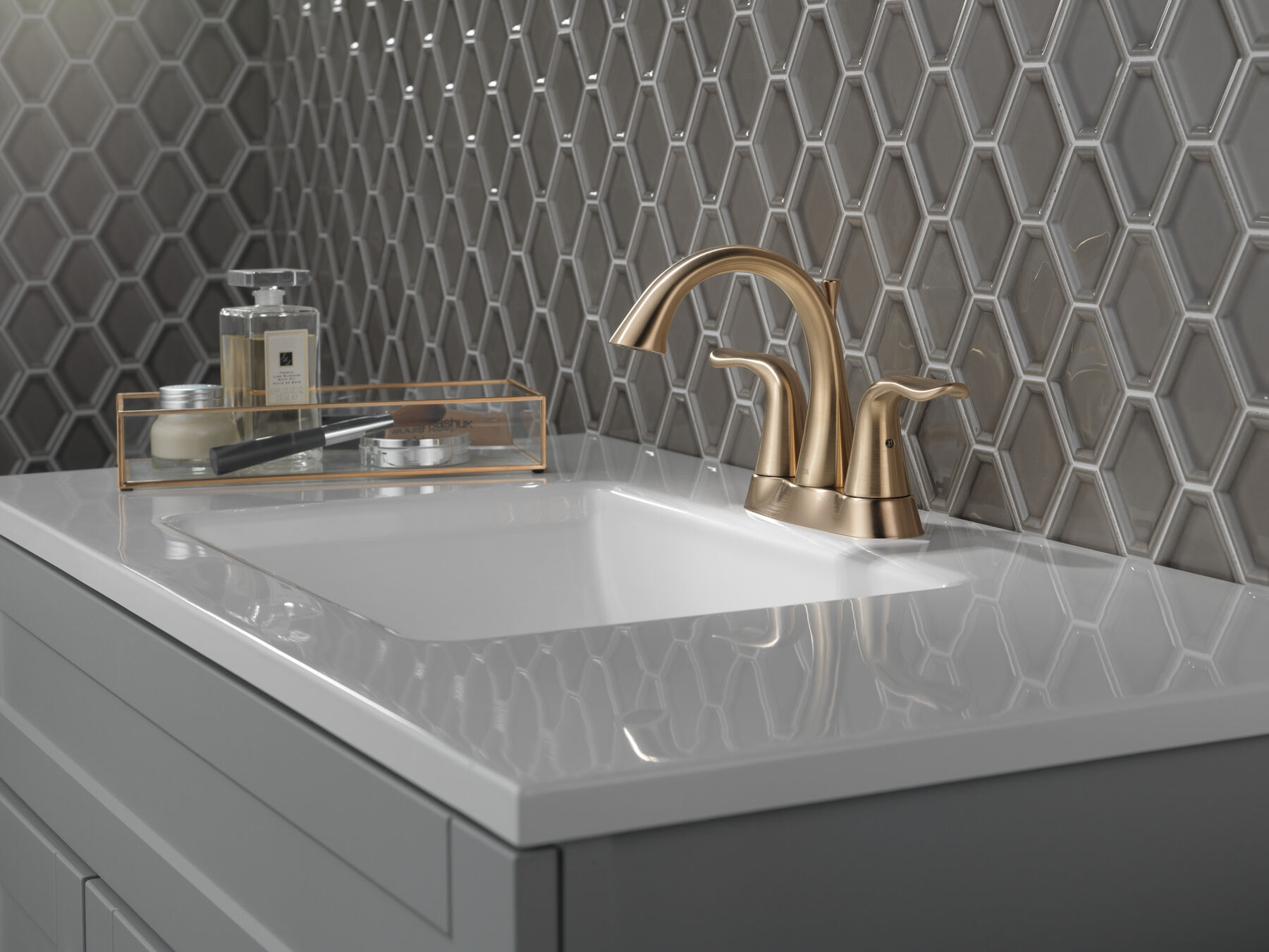 Two Handle Centerset Bathroom Faucet