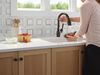 Touch2O with Touchless and VoiceIQ&reg; Technology Single Handle Pull-Down Kitchen Faucet with Soap Dispenser
