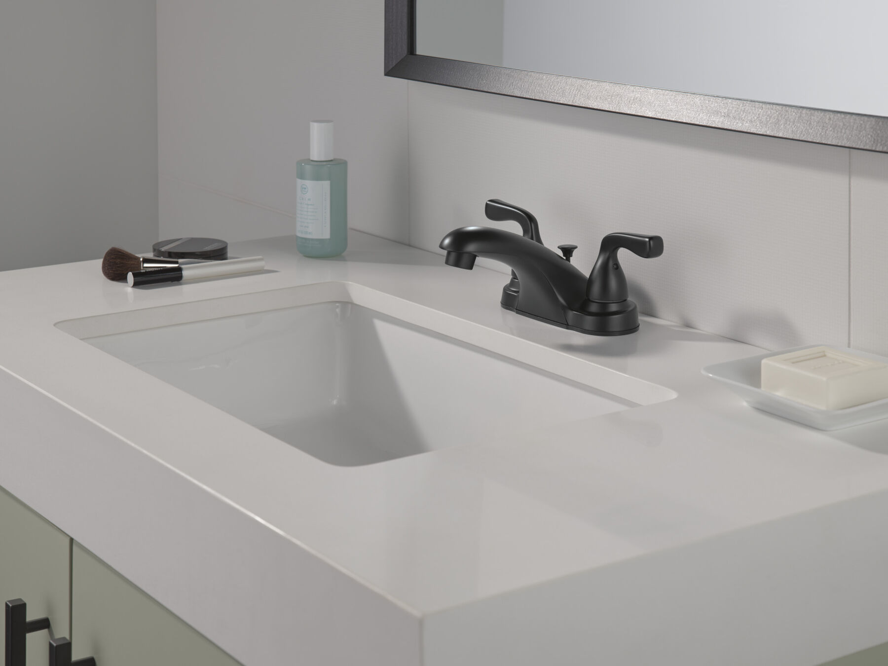 Two Handle Centerset Bathroom Faucet