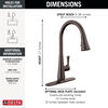 Single Handle Pull-Down Kitchen Faucet with ShieldSpray Technology