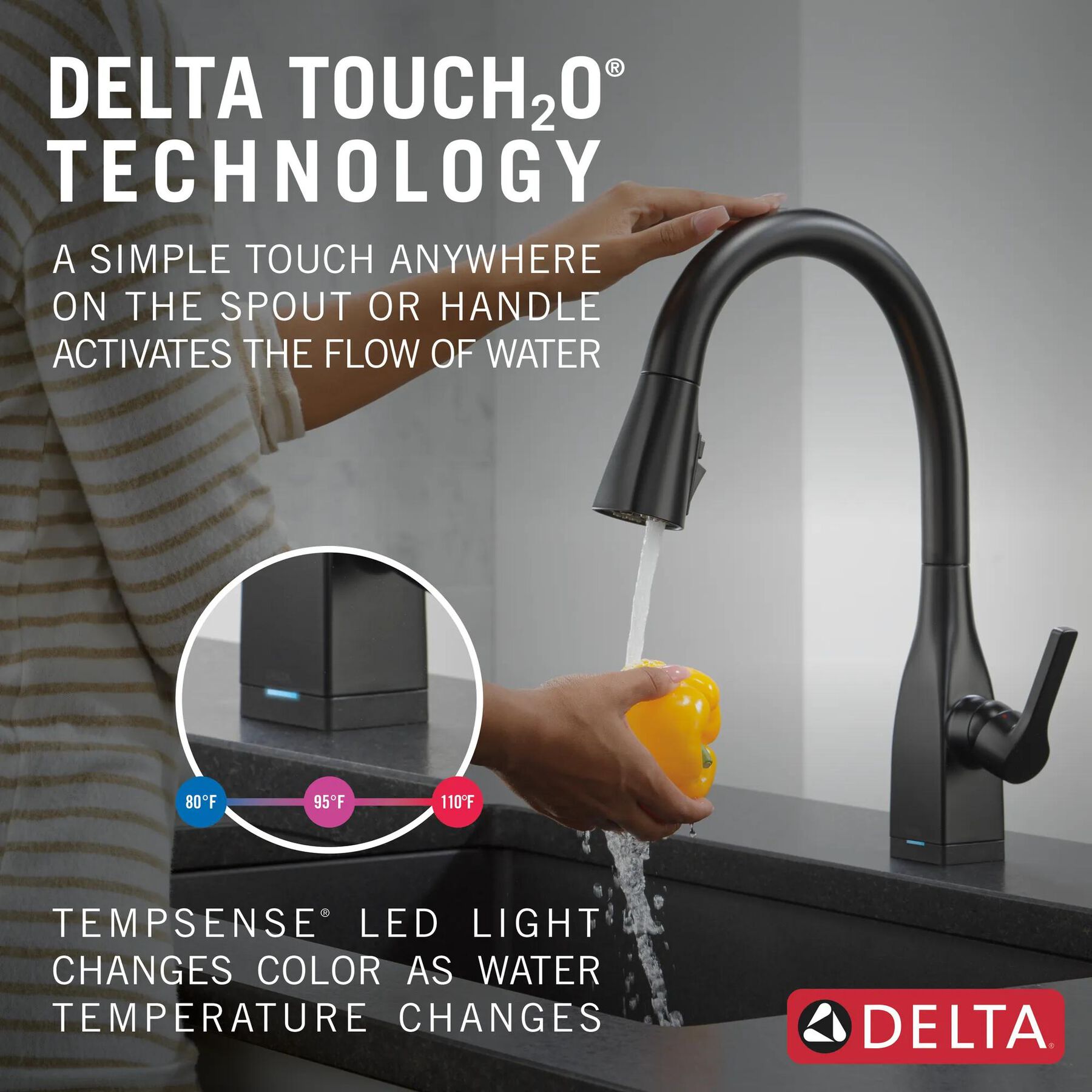 Single Handle Pull-Down Kitchen Faucet With Touch<sub>2</sub>O&reg; Technology And ShieldSpray&reg; Technologies