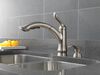Single Handle Pull-Out Kitchen Faucet with Soap Dispenser