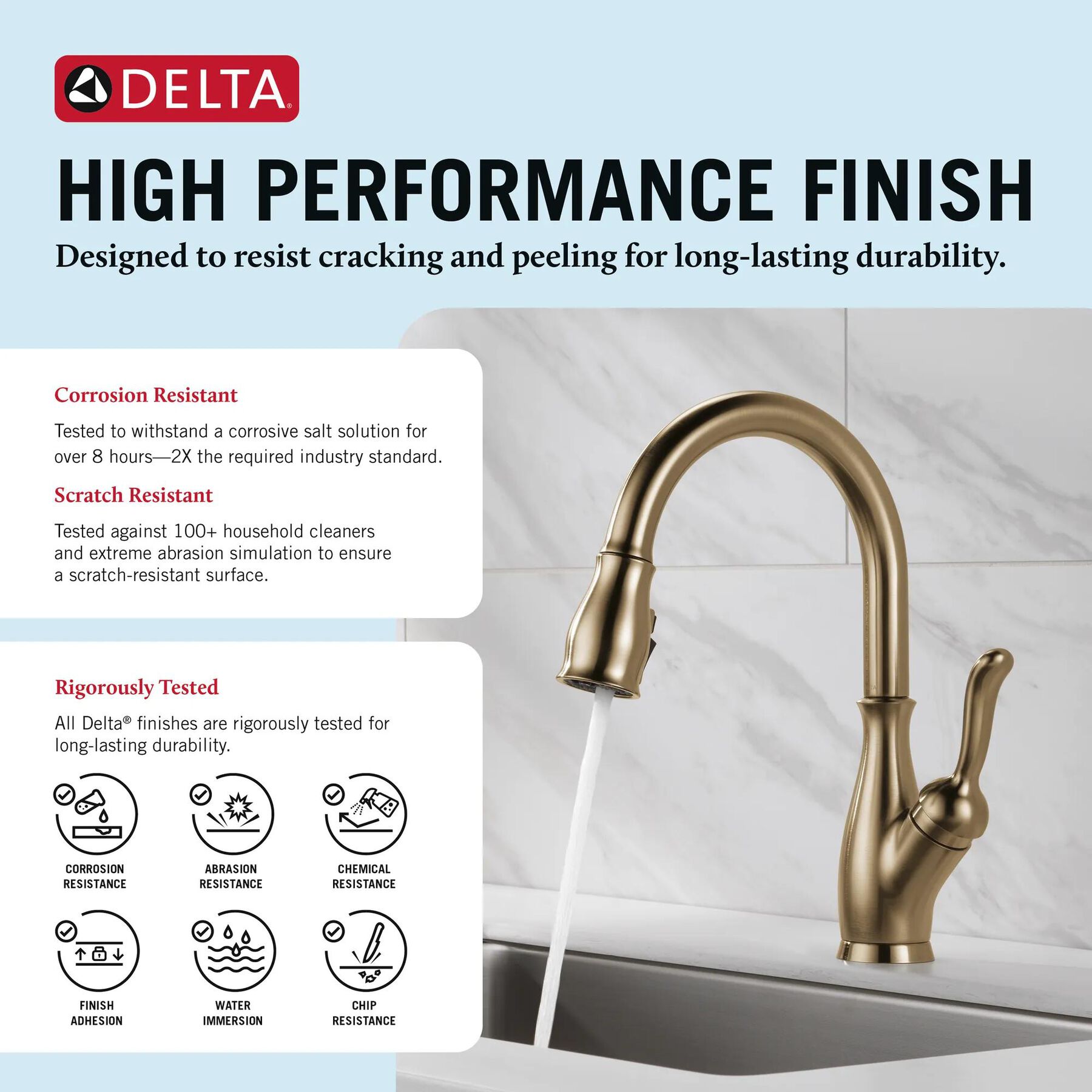 Single Handle Pull-Down Kitchen Faucet with ShieldSpray&reg; Technology