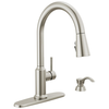 Single Handle Pull-Down Kitchen Faucet with Soap Dispenser and ShieldSpray&reg; Technology