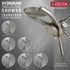 HydroRain&reg; 4-Setting Two-in-One Shower Head (Recertified)