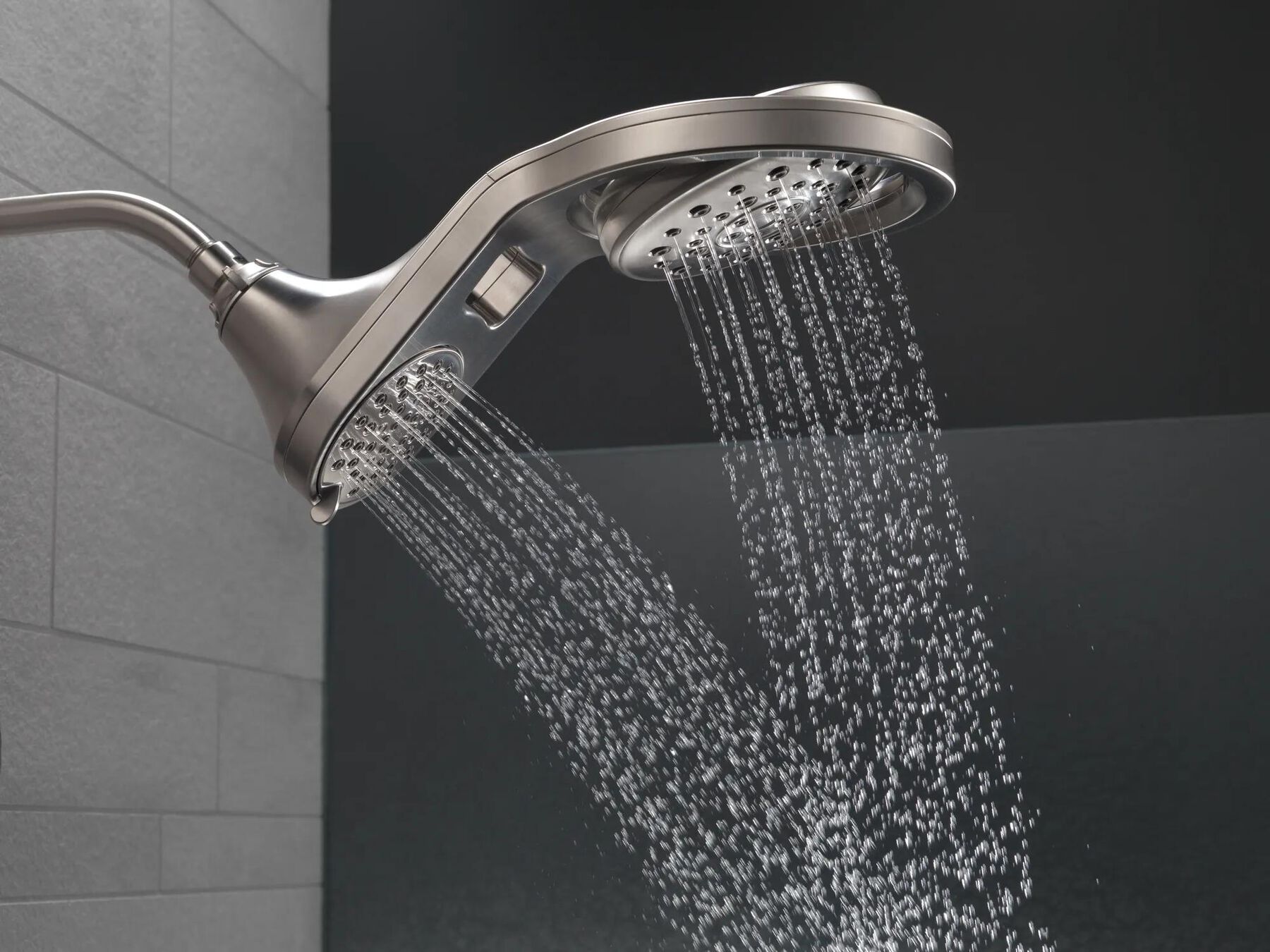 HydroRain&reg; 5-Setting Two-in-One Shower Head