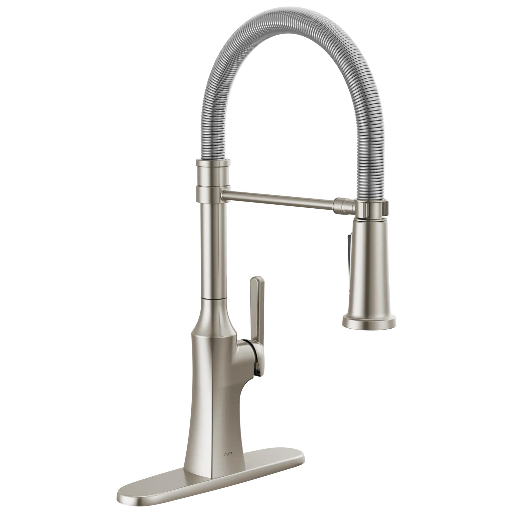 Single Handle Pull-Down Kitchen Faucet With Spring Spout