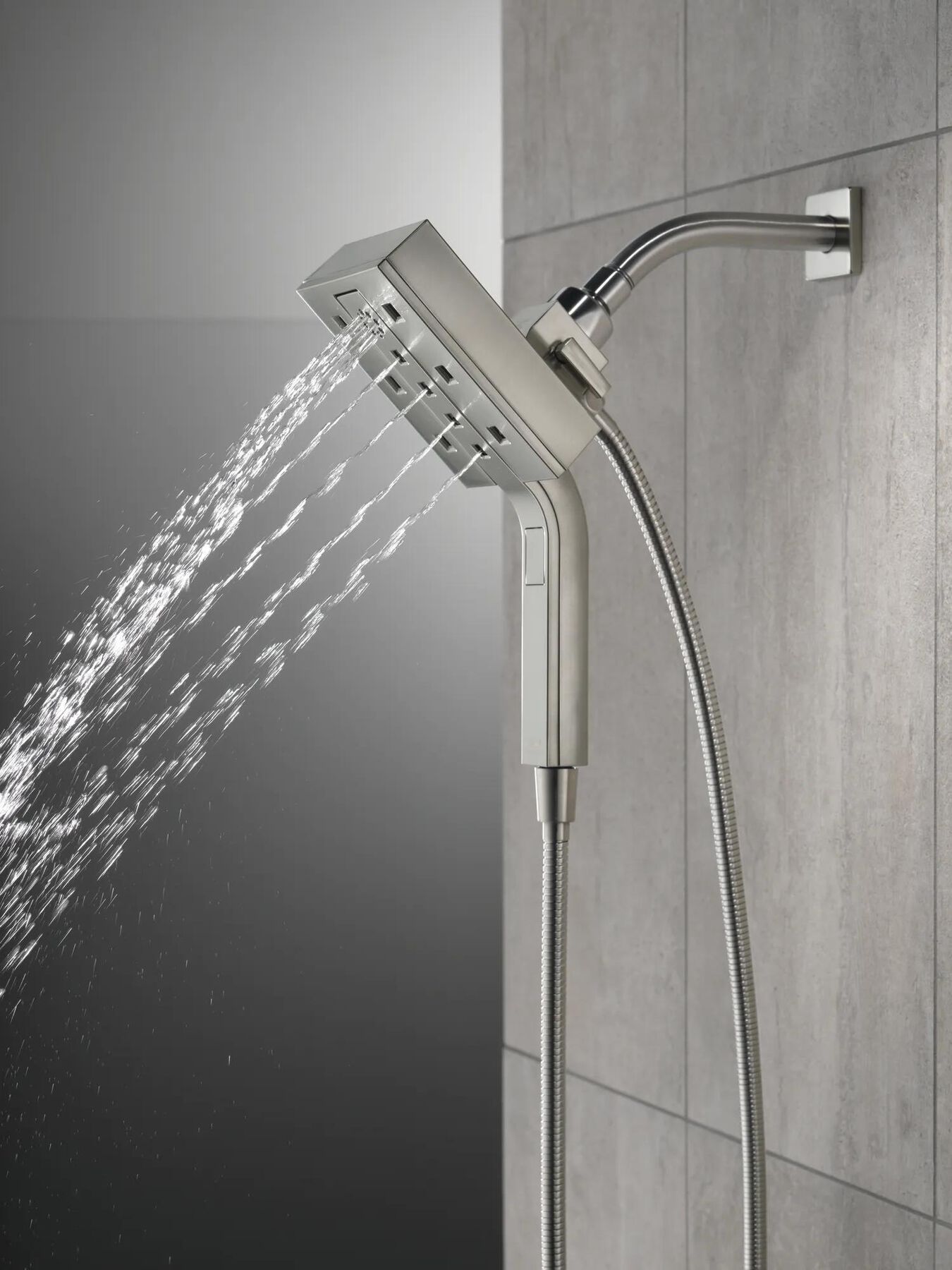 H<sub>2</sub>Okinetic&reg; In2ition&reg; 4-Setting Two-in-One Shower