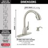 Mid-Rise Pull-Out Kitchen Faucet with Soap Dispenser and ShieldSpray Technology (Recertified)
