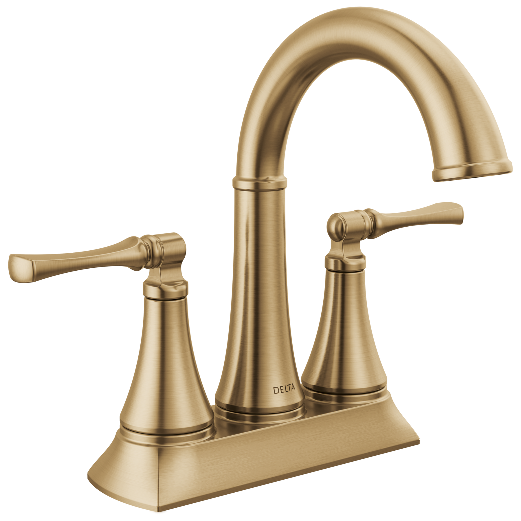 Two Handle Centerset Bathroom Faucet in Champagne Bronze 25798LF