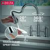 Two Handle Pull-Down Bridge Kitchen Faucet (Recertified)