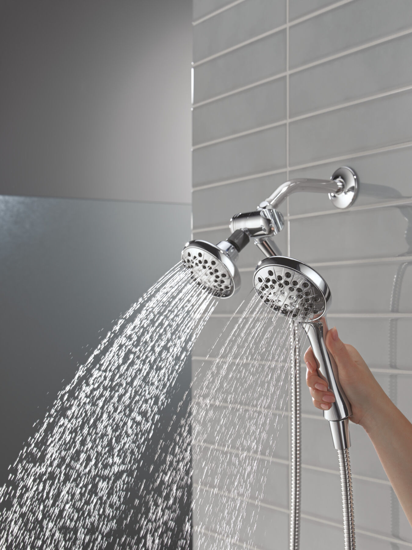 3-Setting Combination Shower in Chrome - 1.75 GPM