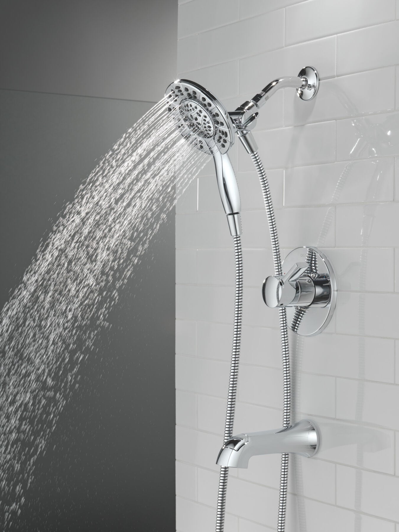 Tub Shower Trim with Universal Rough Bundle