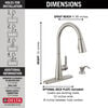 Pull-Down Kitchen Faucet w/Soap (Recertified)