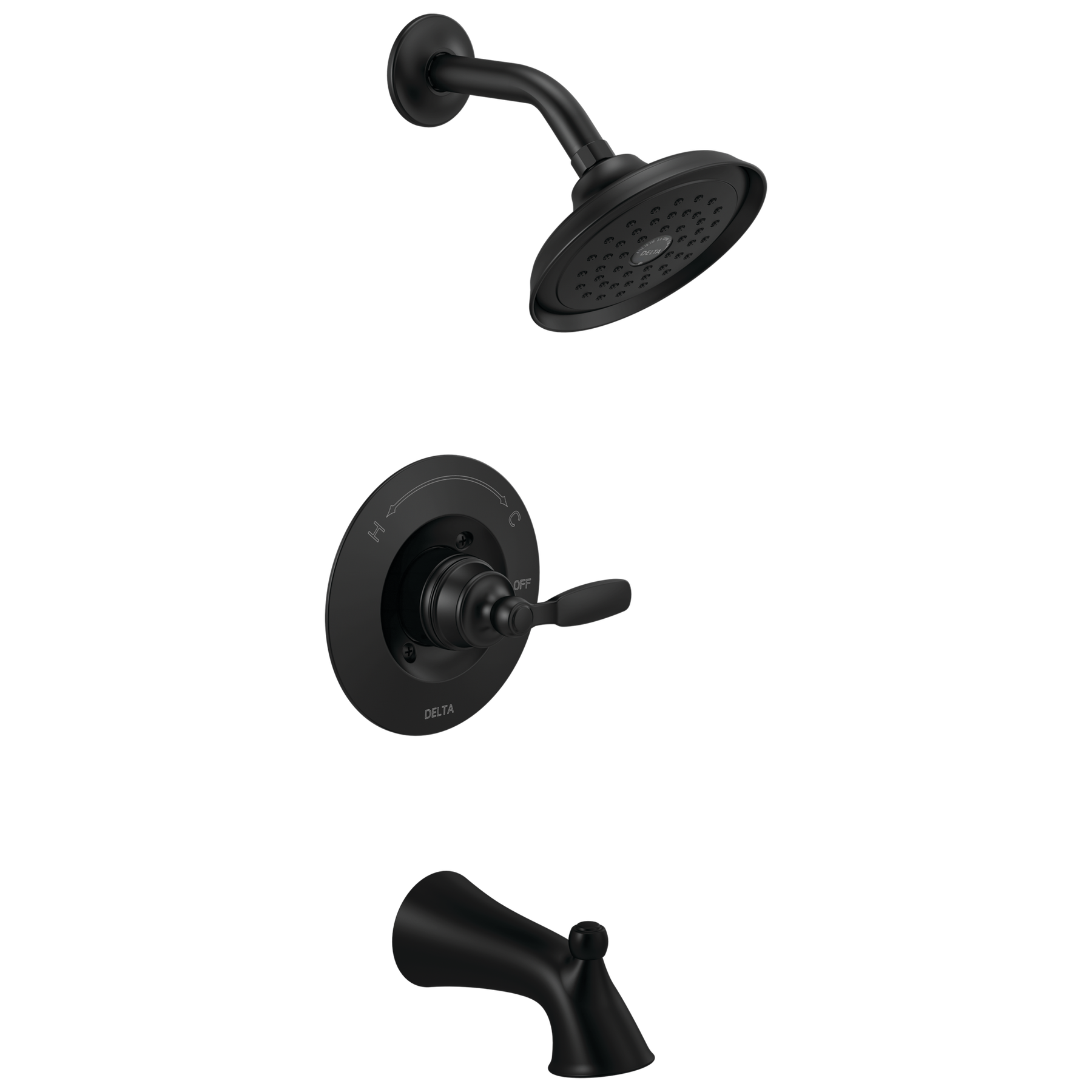 Tub/Shower Trim 14S (Recertified) in Matte Black T14432-BL-R