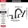 Roman Tub Trim with Hand Shower