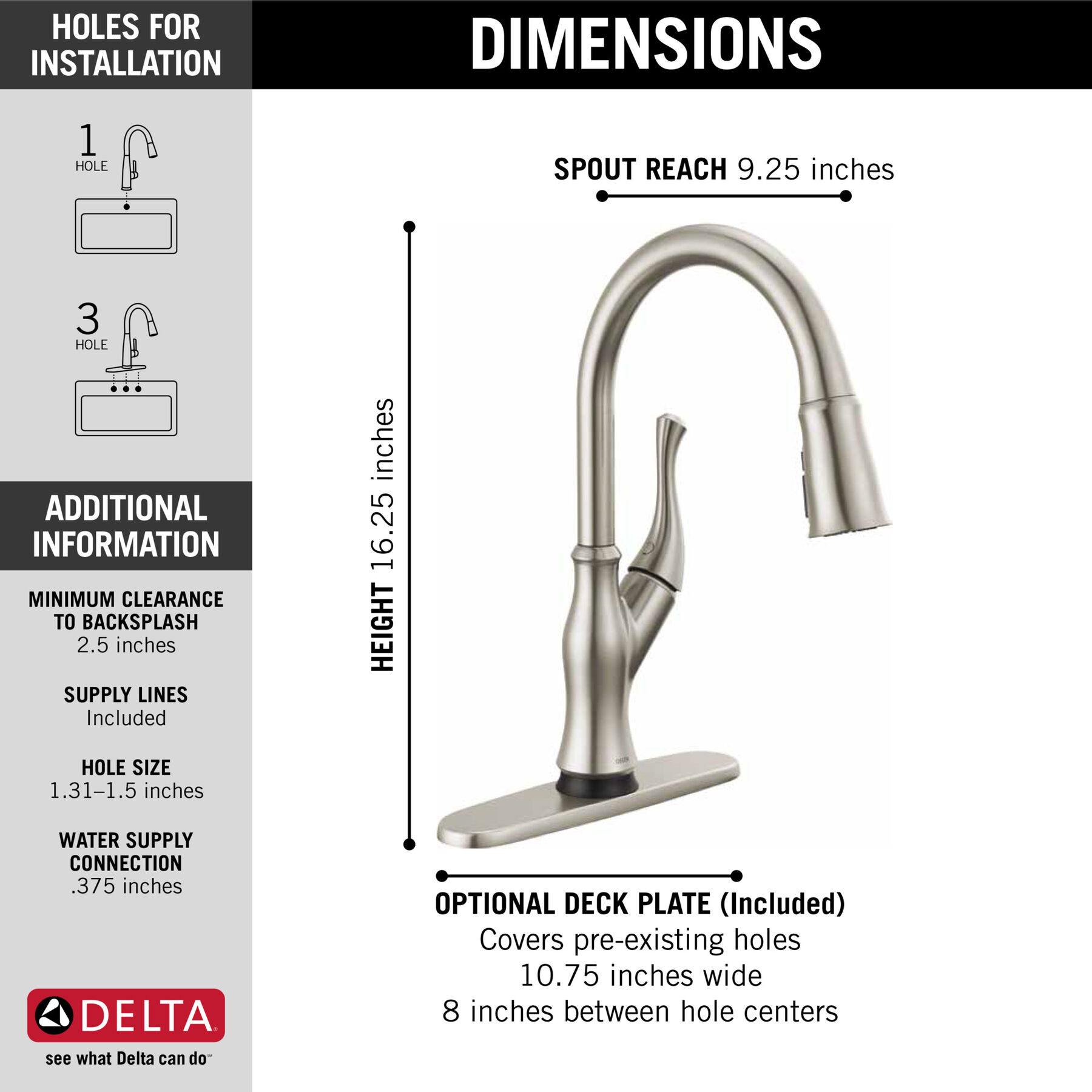 Single-Handle Pull-Down Kitchen Faucet with Touch<sub>2</sub>O&reg; Technology Technology