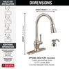 Pull-Down Kitchen 1 Handle with Soap Dispenser Bundle