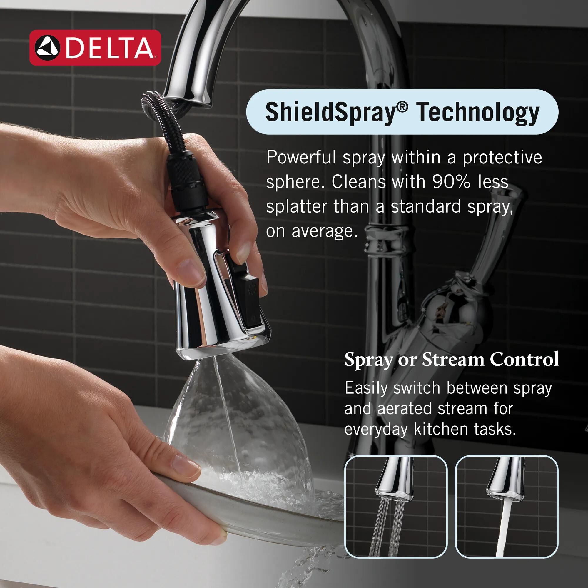 すてでぃ。 Single Handle Pull-Down Kitchen Faucet with Soap Dispenser and