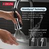 Single Handle Pull-Down Kitchen Faucet with Soap Dispenser and ShieldSpray&reg; Technology