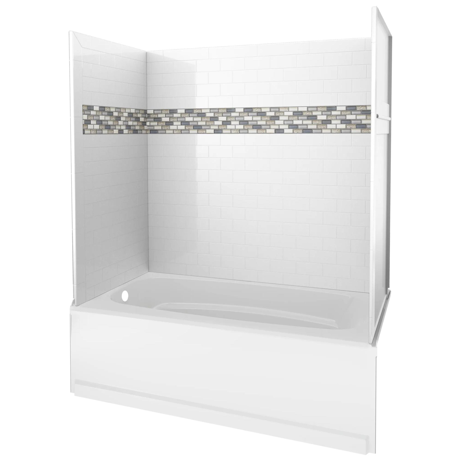 60'' x 60" x 32''Bathtub Wall Set