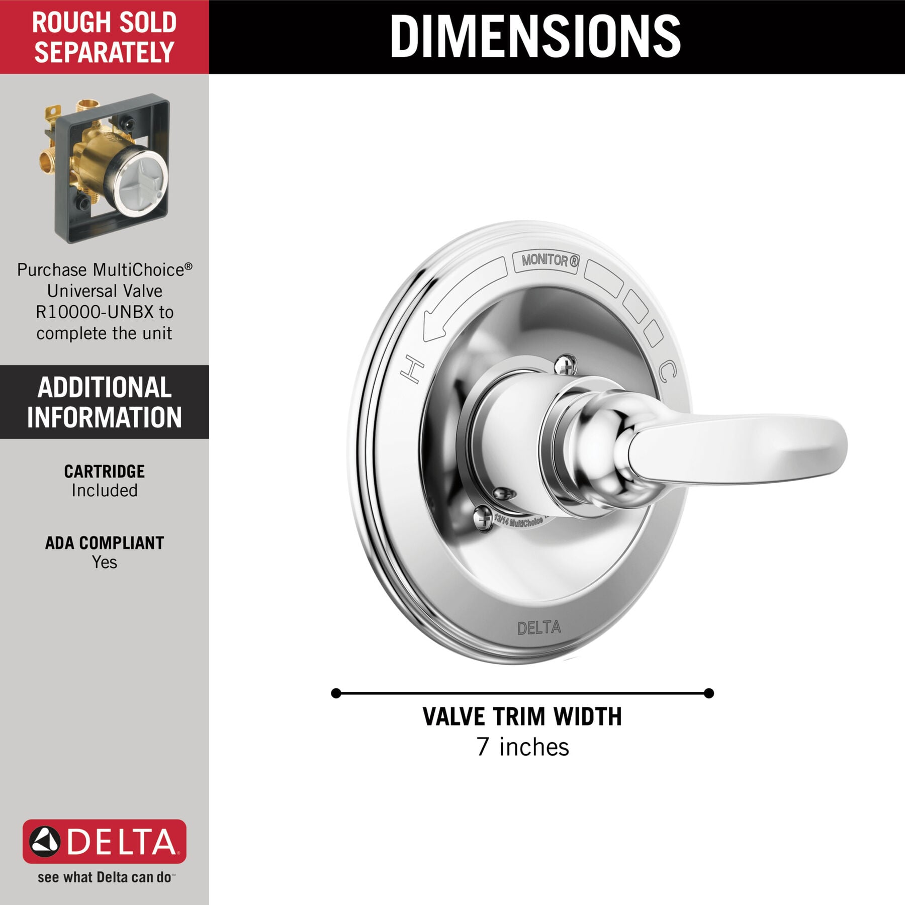 Monitor&reg; 13 Series Valve Only Trim