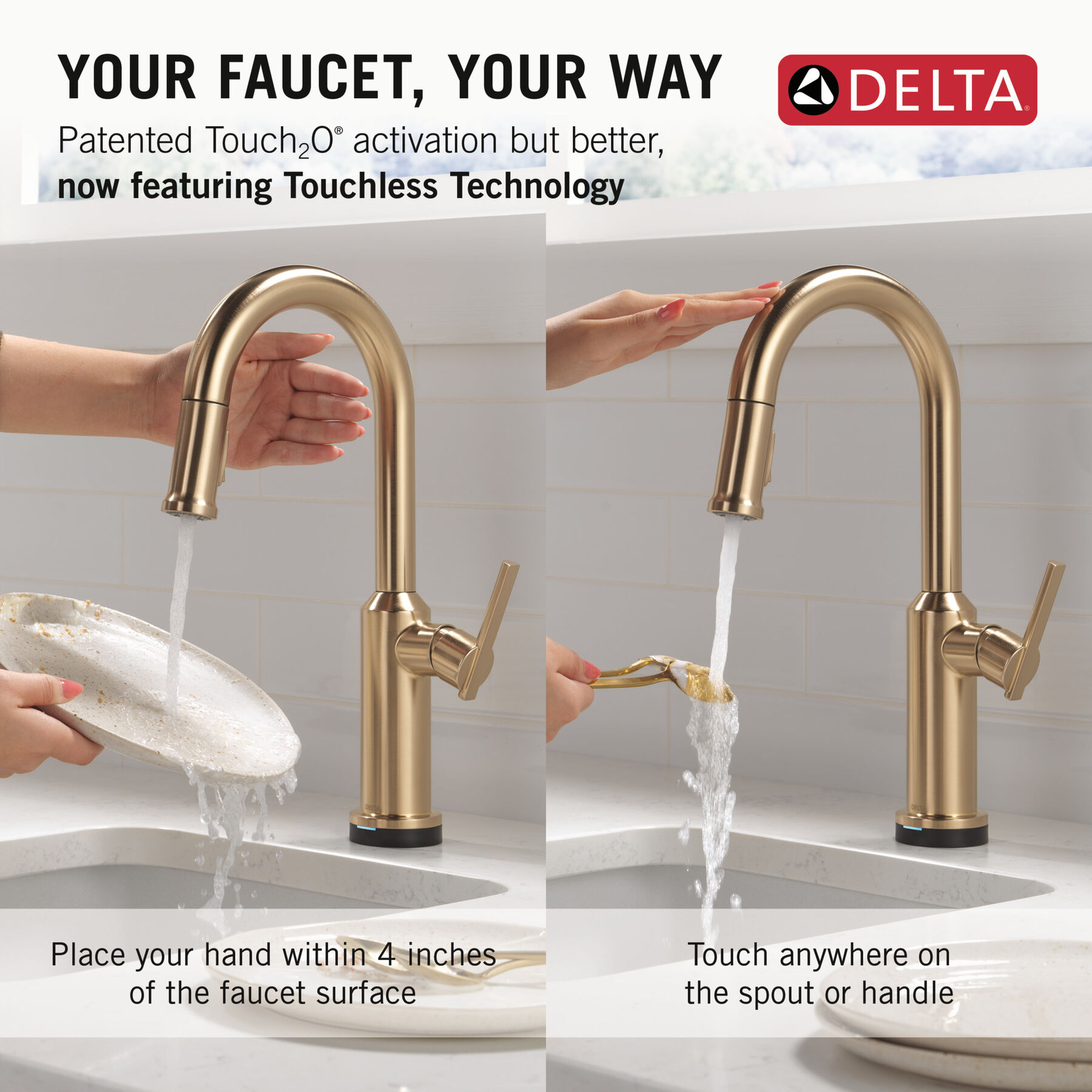 Touch2O&reg; Bar / Prep Faucet with Touchless Technology