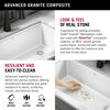 30&rdquo; Granite Composite Workstation Kitchen Sink Undermount Single Bowl with WorkFlow&trade; Ledge and Accessories in White
