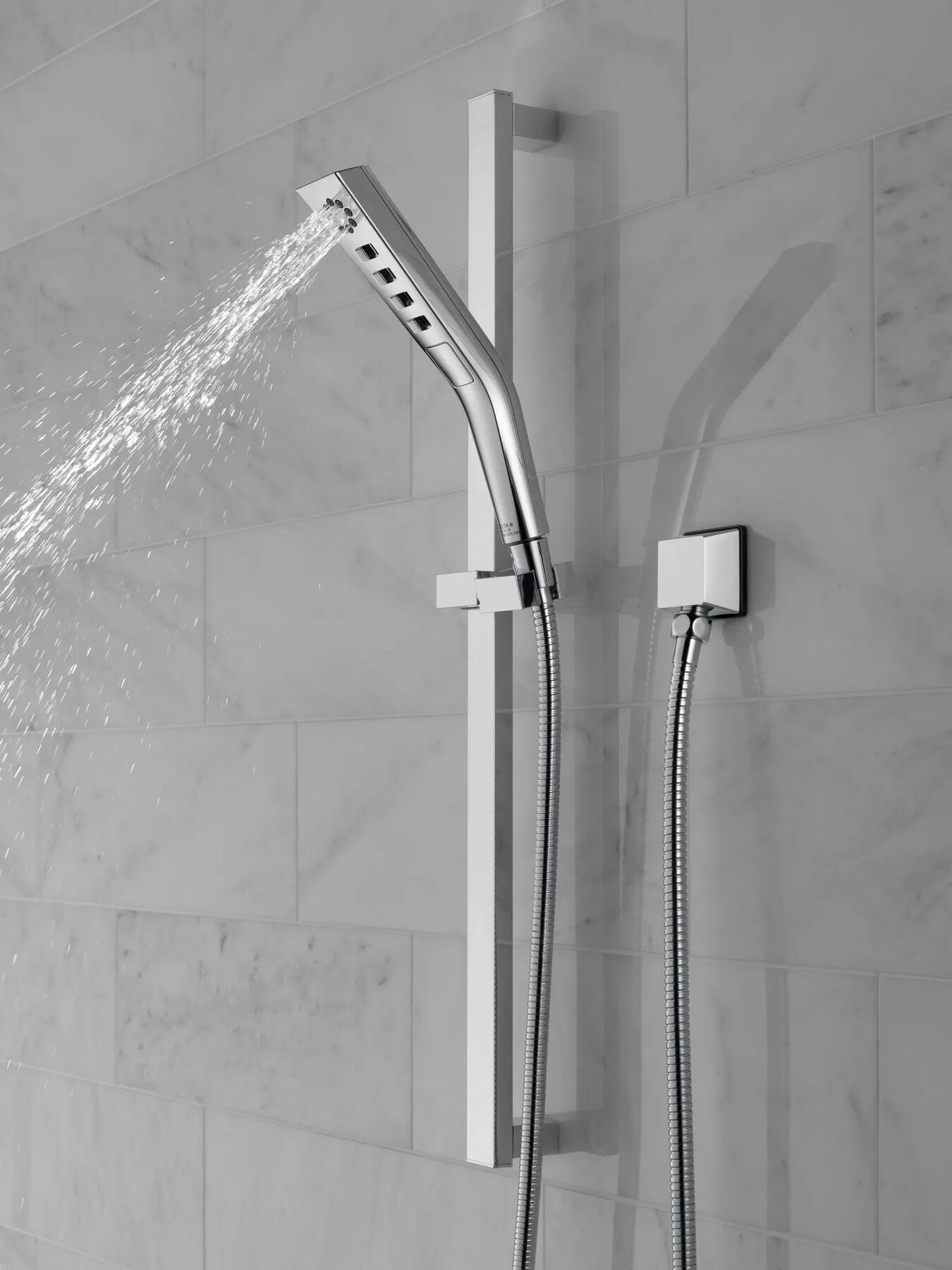 H<sub>2</sub>Okinetic&reg; 3-Setting Slide Bar Hand Shower (Recertified)