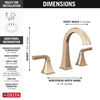 Two Handle Widespread Bathroom Faucet