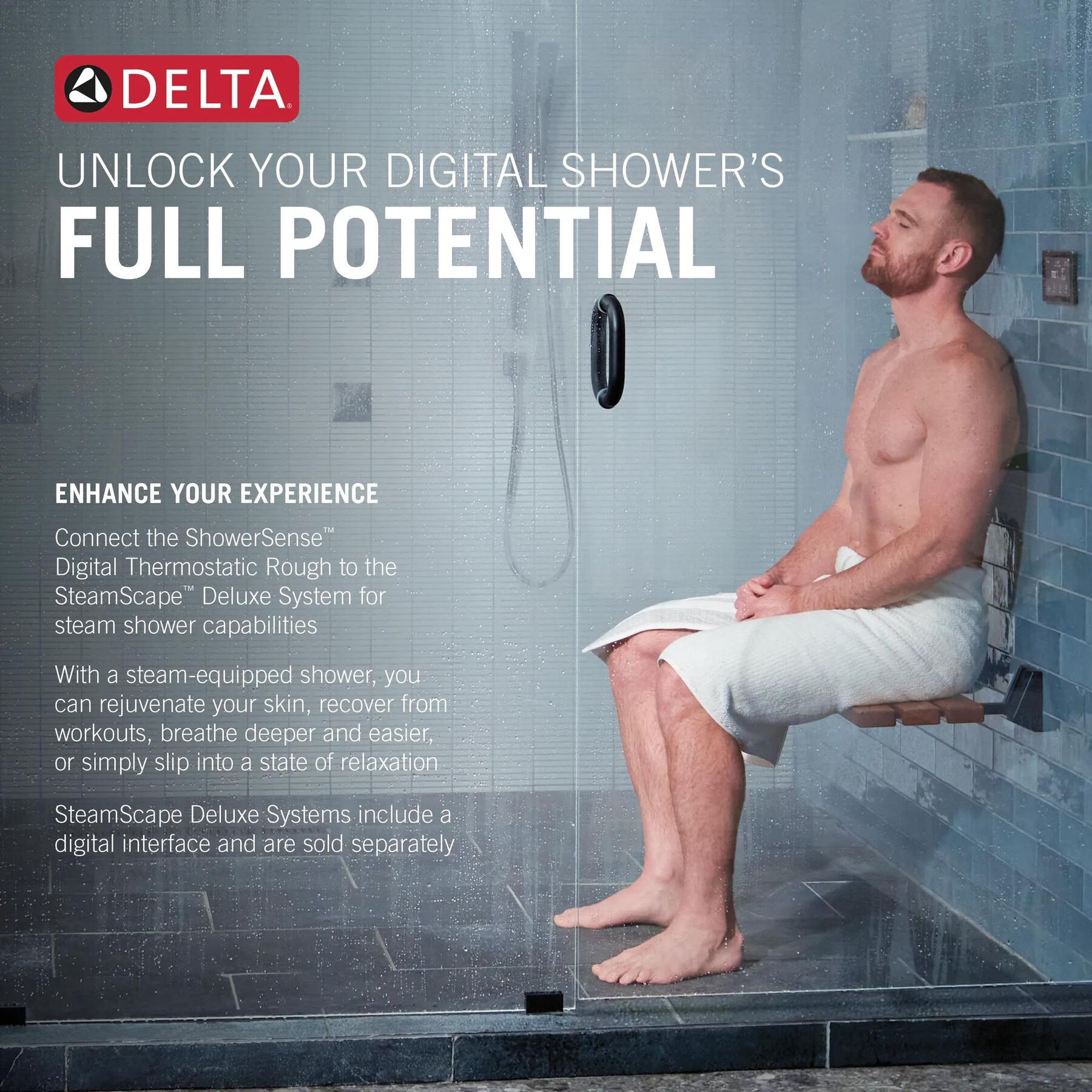 ShowerSense Digital 4-Port Thermostatic Shower Rough