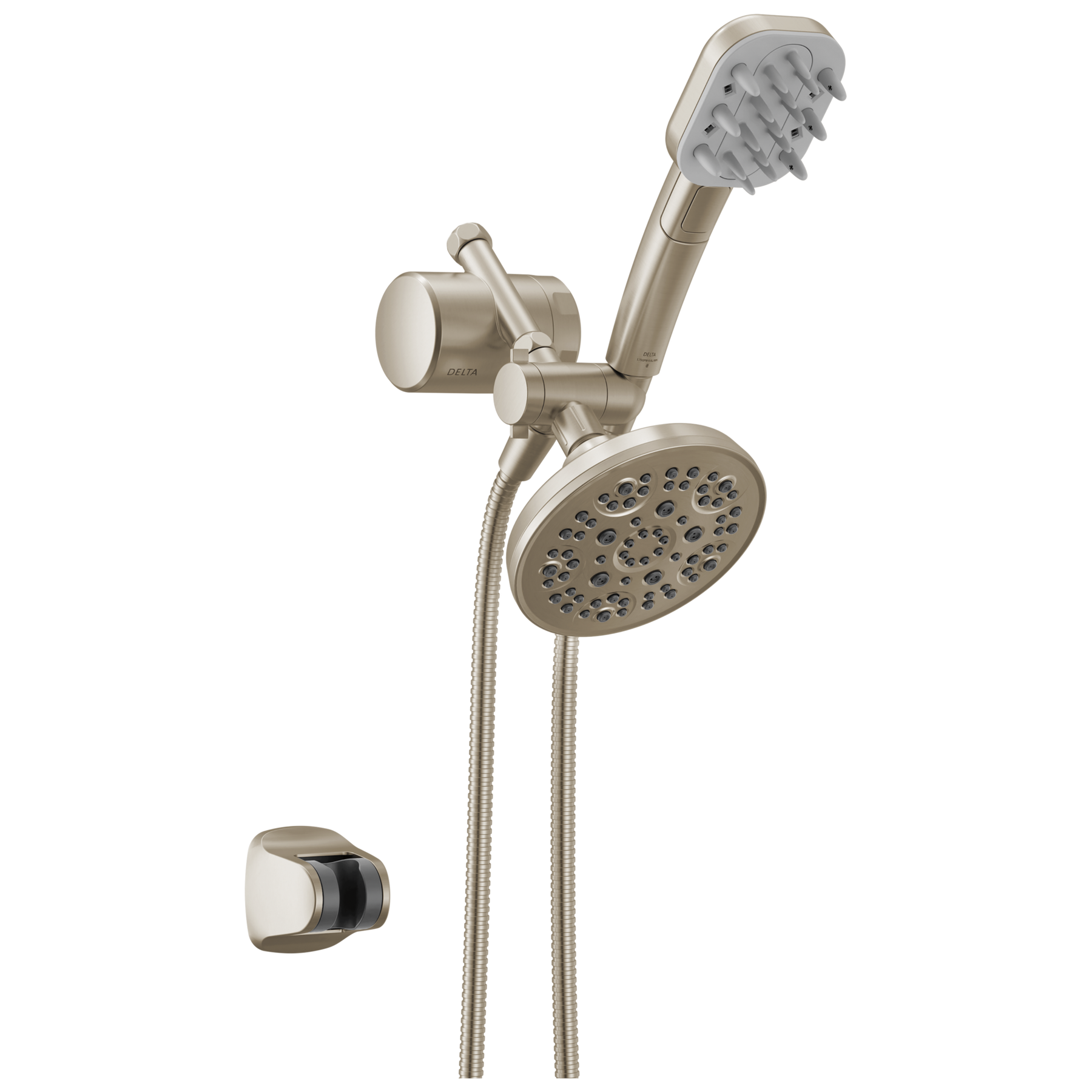 Detangling Hand Shower with 5- Setting Showerhead and Shower Filter Bundle