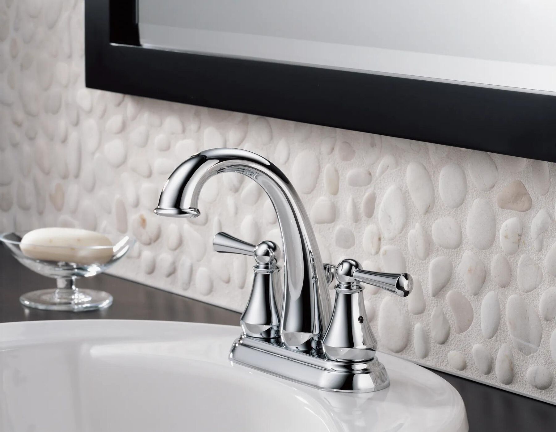 Two Handle Centerset Bathroom Faucet