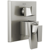 Two-Handle Monitor 17 Series Valve Trim with 3-Setting Diverter