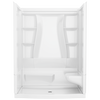 60x32 Alcove Shower Bundle - Right Seat Center Drain Curve