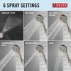 6-Setting Hand Shower with Cleaning Spray