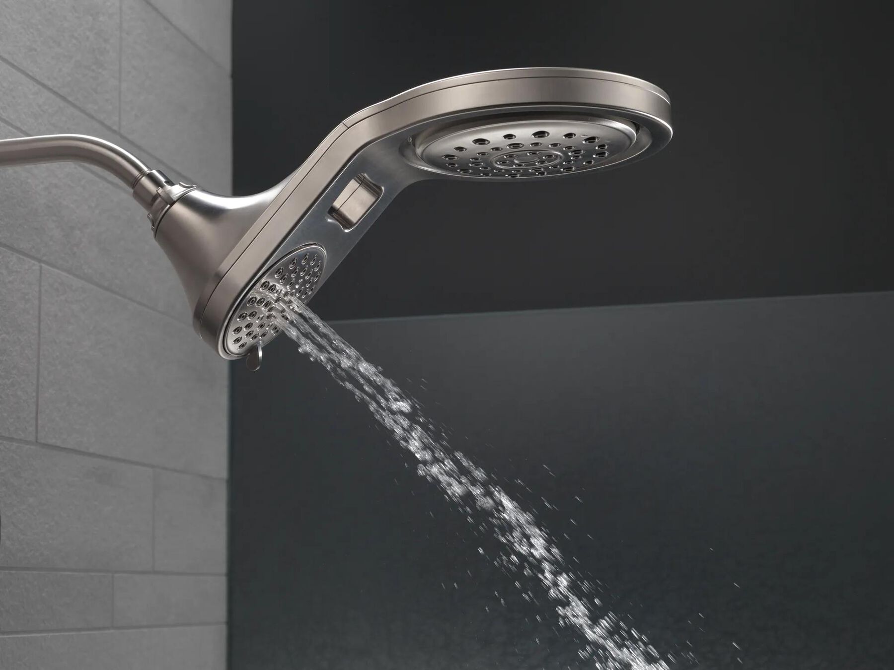 HydroRain&reg; 5-Setting Two-in-One Shower Head