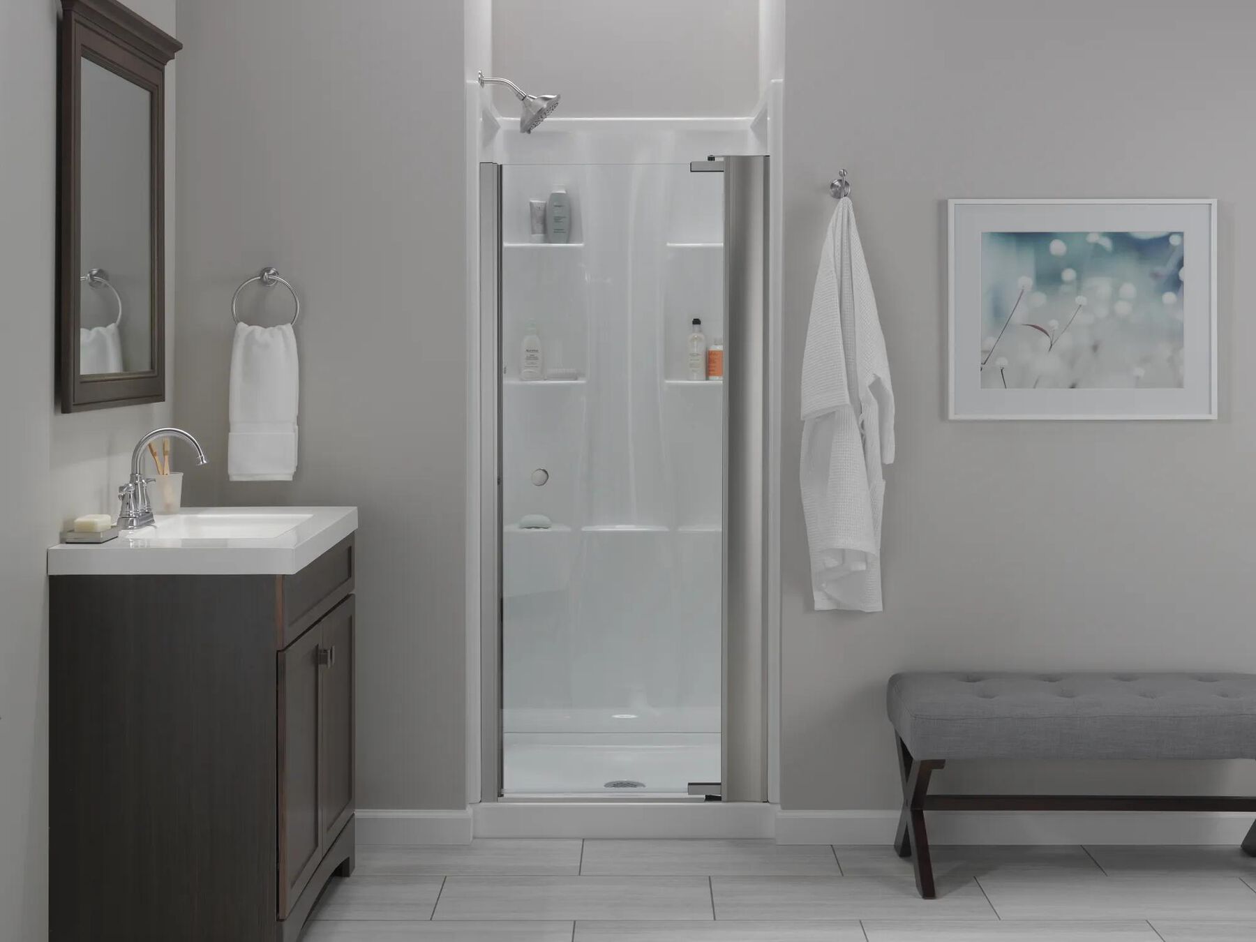 Classic 400 32" x 32" Shower Base Center Drain