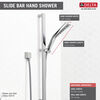 H<sub>2</sub>Okinetic&reg; 3-Setting Slide Bar Hand Shower