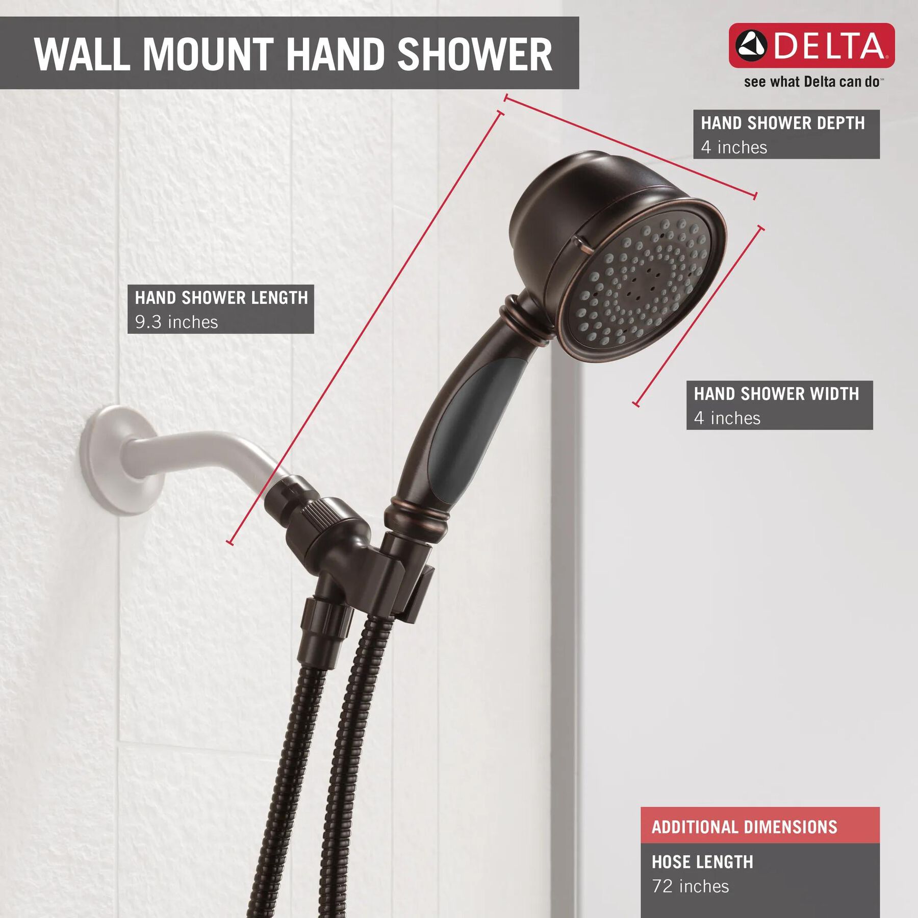 Vintage Style 5-Setting Hand Shower Unit