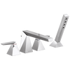 Two-Handle Roman Tub Trim with Hand Shower