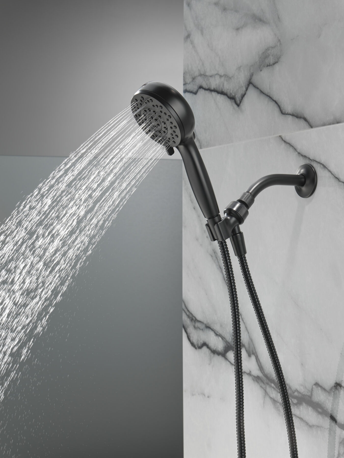 6-Setting Hand Shower with Cleaning Spray