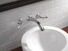 Two Handle Wall Mount Bathroom Faucet