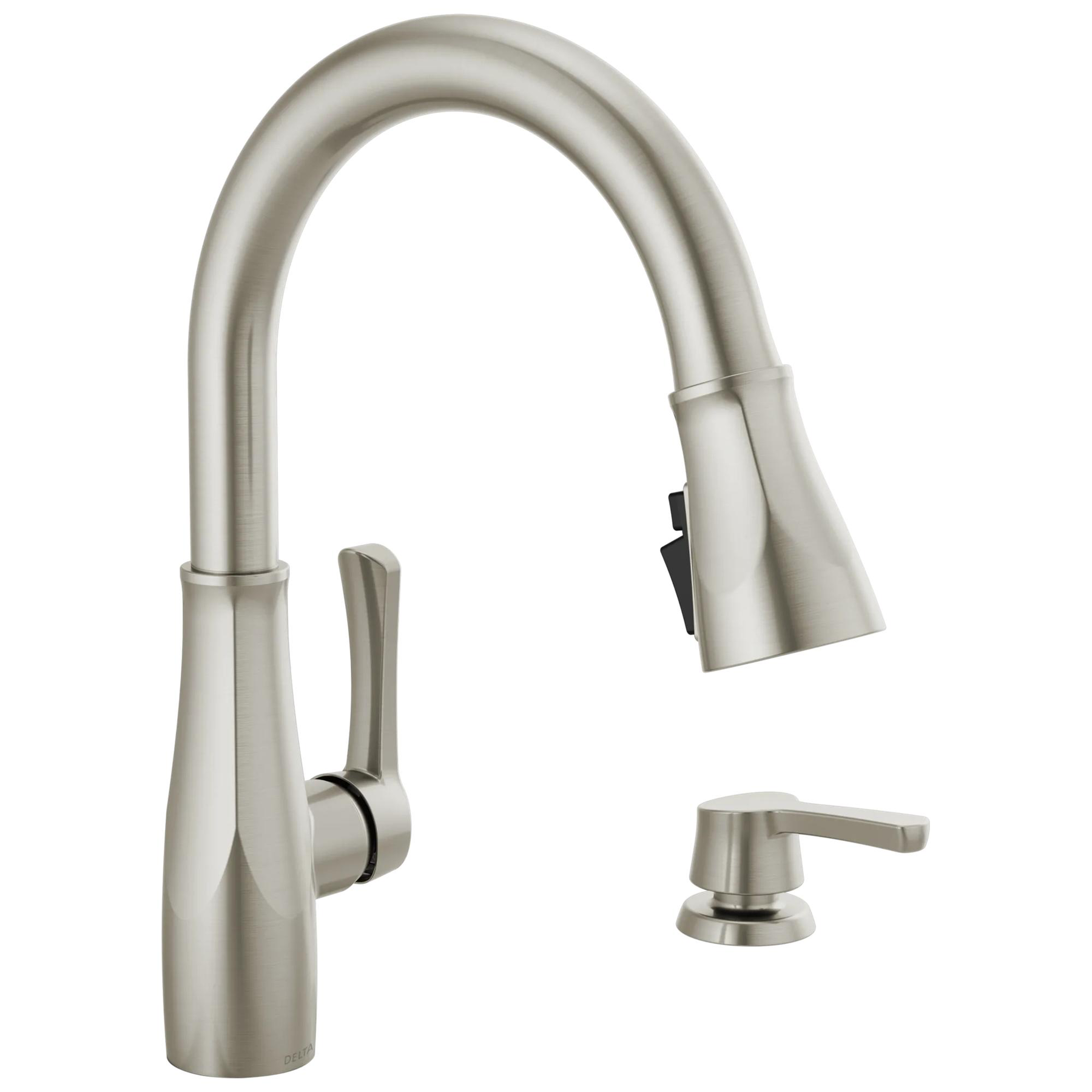 Single Handle Pull-Down Kitchen with Soap Dispenser and ShieldSpray Technology